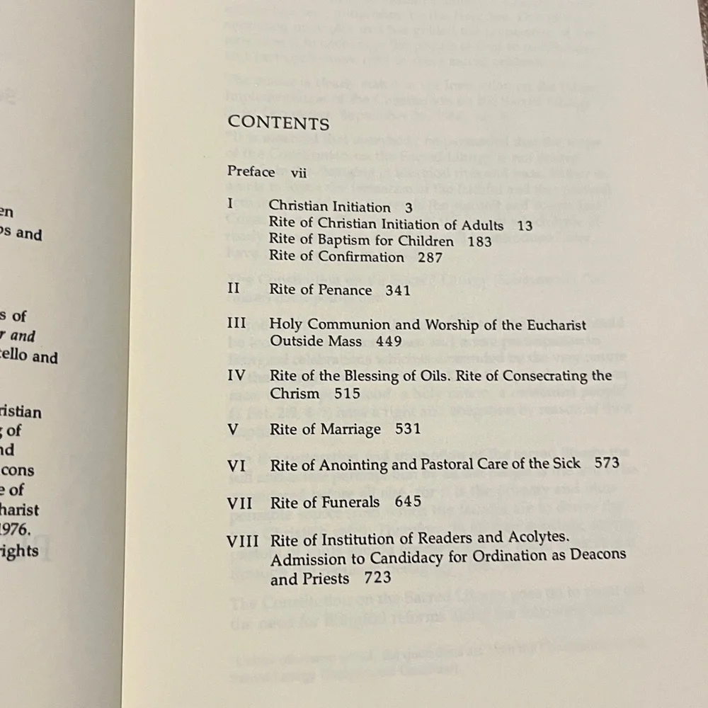 THE RITES OF THE CATHOLIC CHURCH as Revised by Decree of the Second Vatican 1976